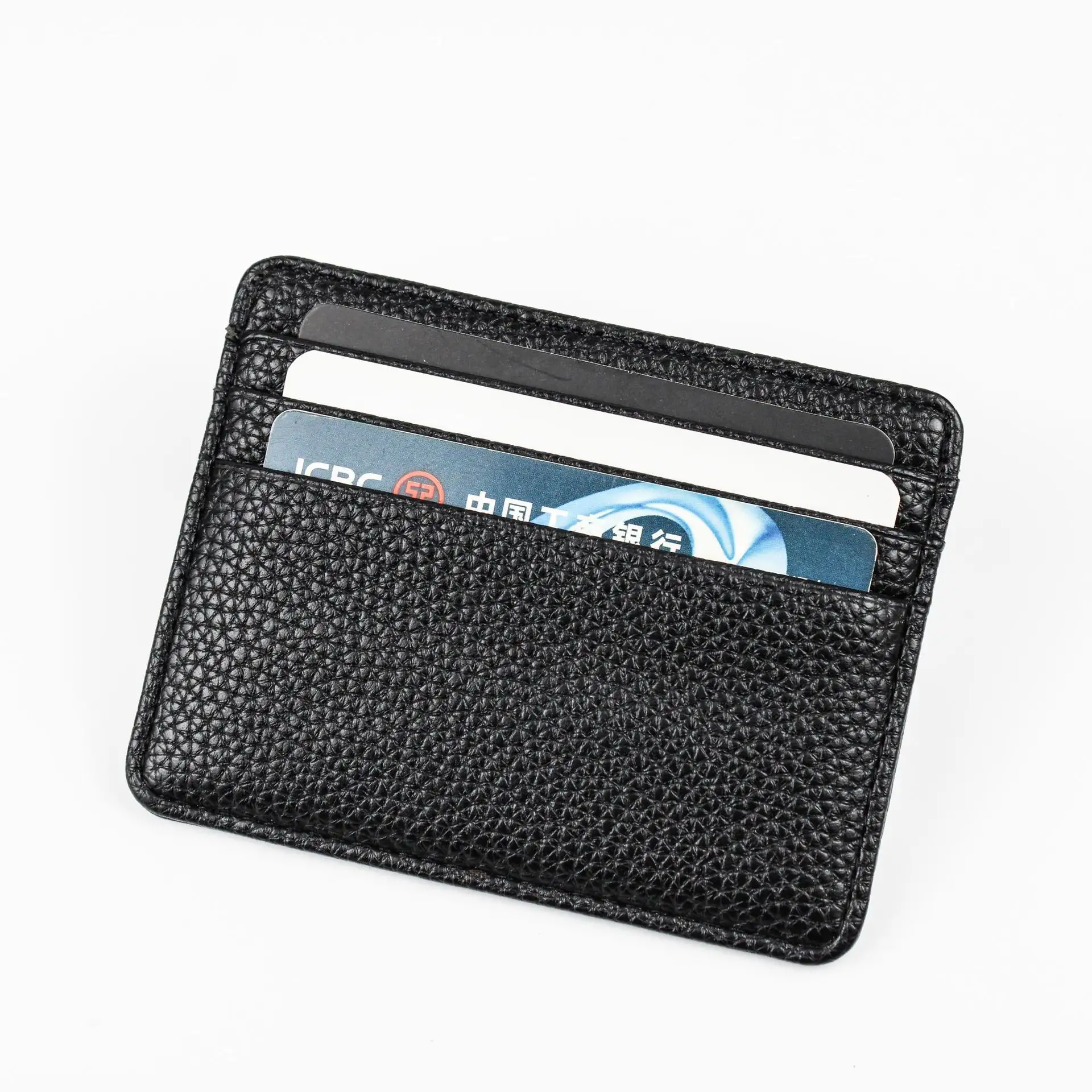 Portefeuille de poche avant mince bloquant la RFID porte-cartes de crédit porte-cartes RFID