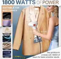 Nouveauté 2024 Défroisseur Vertical Électrique Portable avec Écran LCD, 3 Vitesses, Fer à Vapeur et Brosse Vapeur 1800W pour Maison et Hôtel