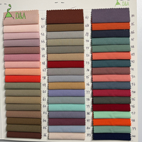 Tissu extensible respirant en mélange de polyester et élasthanne tissé 120 g/m² pour doublure de vêtements et robes, couleur unie