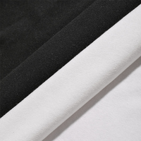 Tissu en coton 100% 270 GSM 160 CM, tricoté chaîne teint uni, toucher doux, pour robes d'enfants, sacs, vêtements et textiles de maison