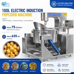 Machine à Popcorn Industrielle à Gaz avec Revêtement <span class=keywords><strong>Caramel</strong></span>, Machine Automatique de Fabrication de Popcorn, Ligne de Production Électrique de Popcorn Aromatisé - Prix - Product Image 3