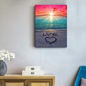 Impresión en Lienzo Cuatro Estaciones Árbol <span class=keywords><strong>de</strong></span> <span class=keywords><strong>la</strong></span> <span class=keywords><strong>Vida</strong></span>, Cuadro Decorativo <span class=keywords><strong>de</strong></span> Playa y Corazón para Pared, Decoración del Hogar - Product Image 3