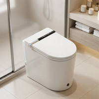WC intelligent CUPC à design innovant avec lavage automatique, thérapie infrarouge, chasse d'eau automatique et bidet allongé