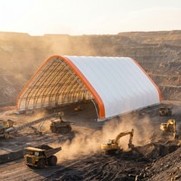 Abri de stockage en tissu pour équipement de tennis, conteneur, hangar, structure, entrepôt, tente, certifié, PVC, sans acier galvanisé
