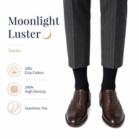 Chaussettes spécialement conçues pour les pieds larges - Taille personnalisée 50 (EU)/14 (US) Chaussettes habillées respirantes et antibactériennes pour hommes