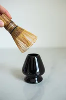 Ensemble cadeau de matcha japonais en céramique blanche, 5 pièces, accessoires de cérémonie traditionnelle du matcha, bol à matcha, fouet