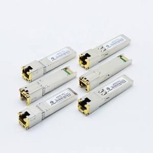 Số lượng lớn giá 10Gbps mô-đun quang học SFP-T 100m 1000m thích ứng tỷ lệ đồng SFP để RJ45 10g cho Juniper <span class=keywords><strong>Cisco</strong></span> tương thích - Product Image 1