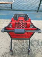 Chariot de supermarché en acier de 180 litres