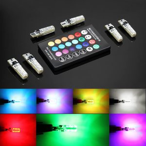 T10 RGB Led Nhấp Nháy Bóng Đèn Phổ 5050 Điều Khiển Từ Xa Led Bảng Điều Khiển Bảng Điều Khiển Bóng Đèn Nhấp Nháy Đèn Tấm Giấy Phép Đèn - Product Image 1