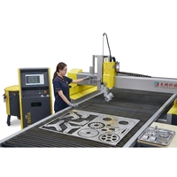 YUANLI Nouvelle Conception Machine de Découpe à Jet d'Eau Multifonctionnelle Métal Pierre Verre Caoutchouc Mousse CNC 3D 5 Axes