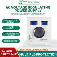 Véritable LCD Monophasé 100% Cuivre Transformateur Variable STG-5000VA 220V Courant de Tension d'Alimentation Réglable