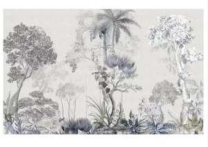 <span class=keywords><strong>Papier</strong></span> <span class=keywords><strong>peint</strong></span> en soie léger de luxe en français <span class=keywords><strong>noir</strong></span> blanc jungle forêt tropicale imprime imperméable pour hôtels restaurants séjours chez l'habitant - Product Image 6