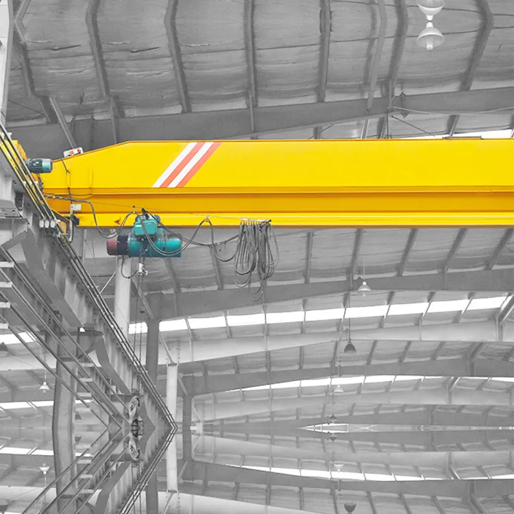 Grúa de puente aéreo de riel de un solo haz de energía eléctrica para uso en taller de 5 toneladas