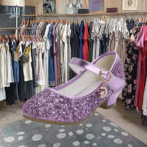 Zapatos de Fiesta de Boda con Lentejuelas Elegantes para Mujer, Zapatos de Baile de Cristal para Actuaciones en Escenario, Zapatos de Moda para Cumpleaños, Zapatos de PU con Lazo y Punta Alta - Product Image 3