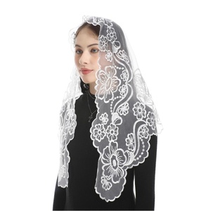 <span class=keywords><strong>Voile</strong></span> de cérémonie catholique en dentelle espagnole brodée, motif croix <span class=keywords><strong>triangulaire</strong></span>, <span class=keywords><strong>voile</strong></span> de cérémonie en dentelle - Product Image 5