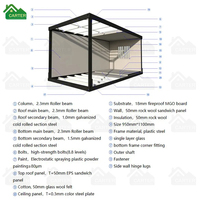 Maison conteneur préfabriquée à double étage, écologique, résistante aux tremblements de terre, avec panneaux muraux sandwich ISO et escalier