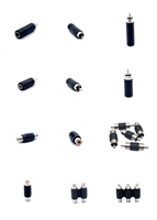 Adaptateur Jack 3,5 mm vers 2x Jack 6,35 mm Audio Mâle-Femelle, Connecteur Stéréo en Plastique 1/4, Adaptateur 3,5 mm Mâle vers 6,35 mm Femelle 3,5 mm M - 6,35 mm 2F