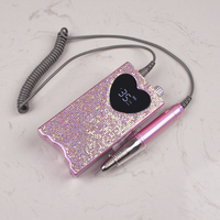 Ponceuse à ongles pour femmes, rechargeable, portable, sans balais, strass, dégradé de couleur, chargeur, vente en gros