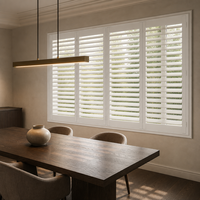Volets de fenêtre intérieurs à battants en bois pour maison, chambre, salon, hôtel