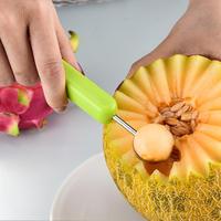 3 In 1 Roestvrijstalen Fruitgereedschap Meloen Baller Set Fruitsnijgereedschap Voor Graafpulpafscheider