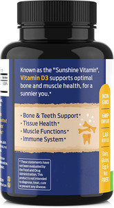 <span class=keywords><strong>Vitamine</strong></span> <span class=keywords><strong>D3</strong></span> Supplément hebdomadaire Capsules de <span class=keywords><strong>vitamine</strong></span> <span class=keywords><strong>D</strong></span> végétale Dents osseuses et soutien immunitaire Facile à avaler <span class=keywords><strong>Vitamine</strong></span> <span class=keywords><strong>D3</strong></span> pure - Product Image 2