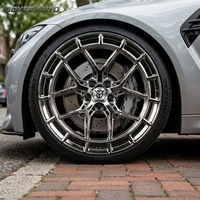 Jantes forgées sur mesure à profil profond concave 18-22 pouces 5x112 5x114.3 5x120 PCD Hyper Silver pour BMW M2 M3 M4 M5 X5 X6 M440i M340i M220i