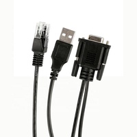 Cable Divisor en Y USB RJ45 Macho a DB9 RS232 Personalizado, 28AWG, Trenzado, Blindado, con Cubierta de PVC para Computadora y Proyector