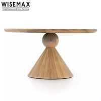 Meubles WISEMAX, meubles de salle à manger de style médiéval, table ronde en bois massif, table de cuisine design pour la maison et la villa
