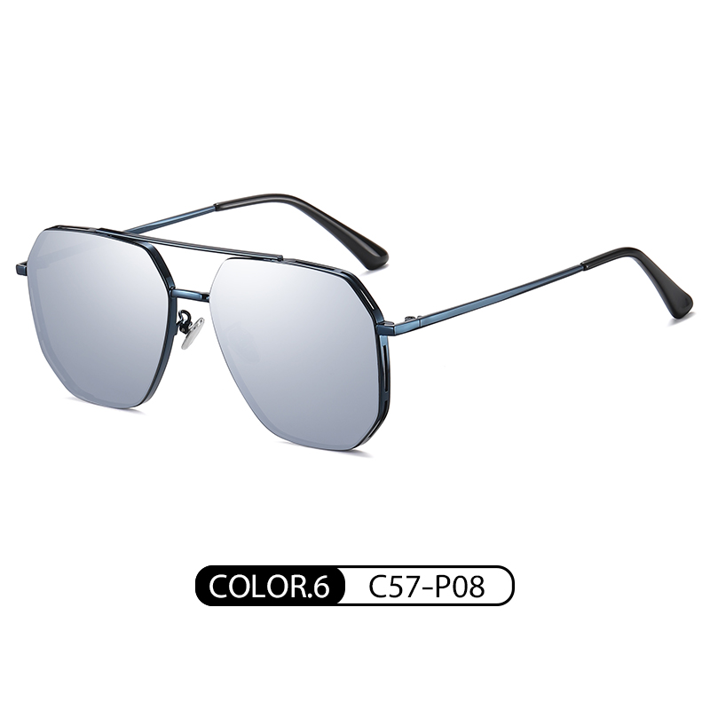 C57-P08 de mercurio azul y blanco brillante