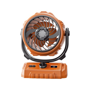 High Speed Vibration Outdoor Fan 6-inch Digital Display Large Capacity Camping Fan Phone Charger - Product Image 1