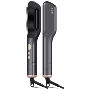 Cepillo Alisador de Cabello Profesional Portátil de Cerámica con Tecnología de Iones Negativos y Ajustes de Temperatura - Product Image 1