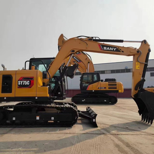 Nouvelle pelle sur chenilles de 7,5 tonnes SY75C, mini-excavatrice fiable pour la route et la construction - Product Image 1