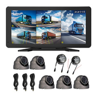 Enregistreur de camion portable 5 canaux étanche avancé avec connectivité 4G, suivi GPS, caméra de recul, vision nocturne et écran partagé haute définition