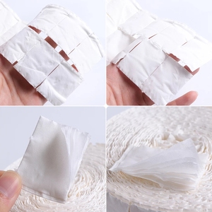 3 jours, 500 tampons jetables pour dissolvant de vernis à ongles par rouleau, lingettes en coton non pelucheuses pour le nettoyage des ongles, fibres GZ RTS, commande en gros mixte - Product Image 3