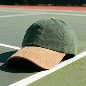 หมวกเบสบอลทรงสปอร์ต 6 แผง แบบขายส่ง ปักลายและพิมพ์ลายได้ตามสั่ง สไตล์วินเทจทำสีซีดแบบสองสี ผ้าฝ้ายล้างสี หมวกทรง 'Dad' - Product Image 4