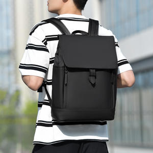 Sac à dos en toile grande capacité pour homme avec fonction imperméable pour les trajets domicile-travail, le travail de bureau, les voyages universitaires, le style décontracté professionnel - Product Image 4