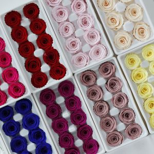 رؤوس زهور محفوظة مباشرة من مصنع Lovebay رأس ورود أحمر وأبيض وردي خالدة للأبد محفوظة إلى الأبد - Product Image 6