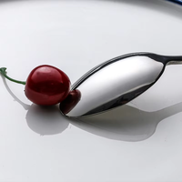 Nouvel ensemble de couverts élégants en acier inoxydable poli miroir argenté, résistant à la rouille, durable et écologique (couteau, fourchette, cuillère)