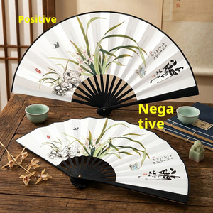 Ventaglio Pieghevole Classico Cinese da 8 Pollici con Doppia Immagine, Stile Antico, Regalo per Eventi, Vendita all'Ingrosso - Product Image 6