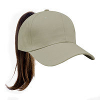 Chapeau queue de cheval en coton personnalisé pour femmes avec logo personnalisé casquettes de sport vente en gros Hebei Shijiazhuang fabrication casquettes dos nu