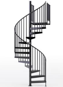 Moderno Kit scala a chiocciola in acciaio zincato a caldo per interni esterni Design personalizzato supporto disegno gratuito - Product Image 2