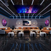 Kaca Cermin Infinity Kustom untuk Dekorasi Dinding Klub Malam, KTV, Bar, Lounge, Dekorasi Klub Modern, Hiasan Dinding dengan Lampu Kipas