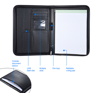 Portafolio Ejecutivo de Cuero PU con Cierre, Tamaño Legal A4, <span class=keywords><strong>para</strong></span> <span class=keywords><strong>Hombre</strong></span> y Mujer - Product Image 4