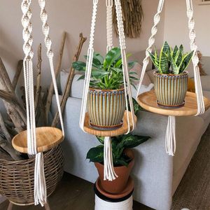 Oairse Ceramic Plant <b>Pots</b> 4.9 & 5.7 Inch Set of 2 Drainage Holes Saucers Eco-Friendly for Indoor/Outdoor Use Brown Glazed Modern - Product Image 5