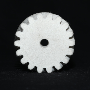 Disque de polissage en feutre de <span class=keywords><strong>laine</strong></span> sur mesure pour finition de surface de précision et polissage des bords, roue de polissage en feutre à dents de scie - Product Image 2