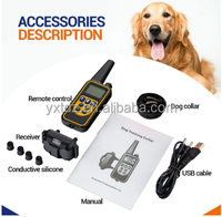 MZ-880 Wasserdichtes, wiederaufladbares, vibrierendes Anti-Bell-Halsband mit Elektroschock und Fernbedienung für das Hundetraining