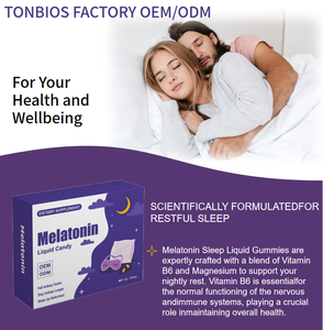 수면 보조제 멜라토닌 보충제 L-테아닌 액체 젤로 맞춤형 멜라토닌 불면증 수면 보조제 구미 야간 수면 제품 - Product Image 5