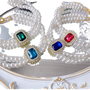 Collar de lujo de doble capa para mascotas con Joyería de diamantes accesorios para gatos y perros con elegante collar con detalles de piedras preciosas - Product Image 4