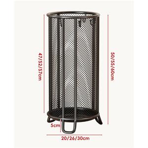 Paragüero Moderno de Hierro Forjado para Vestíbulo de Hotel Comercial, con Capacidad para Dos Lados, Diseño Independiente con Recubrimiento en Polvo - Product Image 5