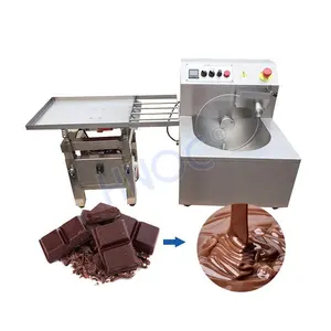 מחיר מפעל תרסיס שוקולד מכונת ציפוי כיסוי יציקה רציפה 5 ק""ג עובש מיני 15 ק""ג מכונת טמפרור שוקולד נמס